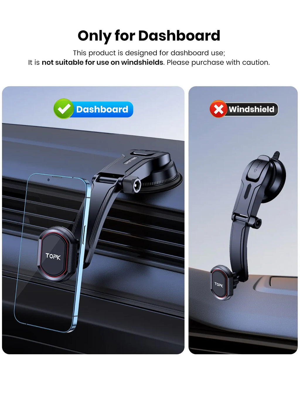 Soporte Universal para Celular de Carro Ajustable
