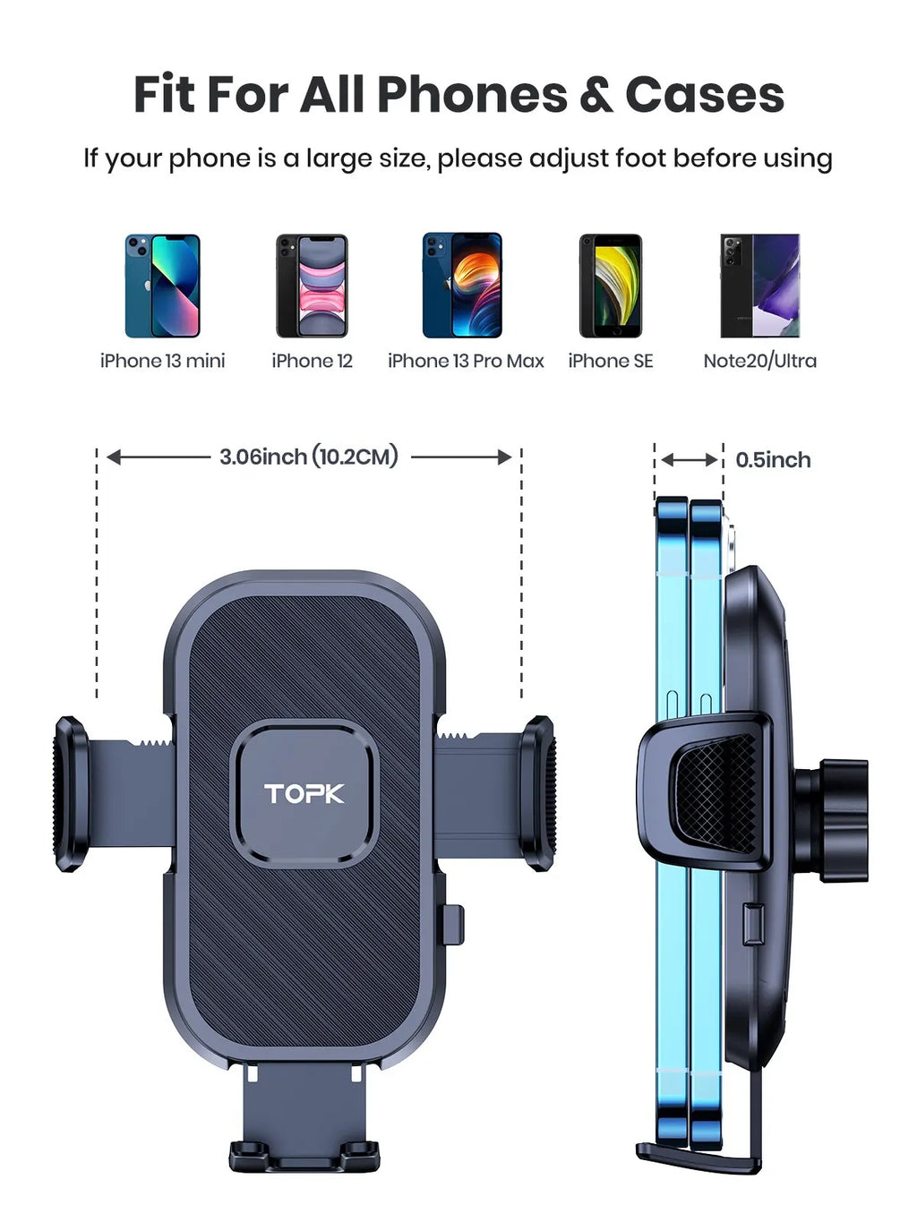Soporte Universal para Celular de Carro Ajustable