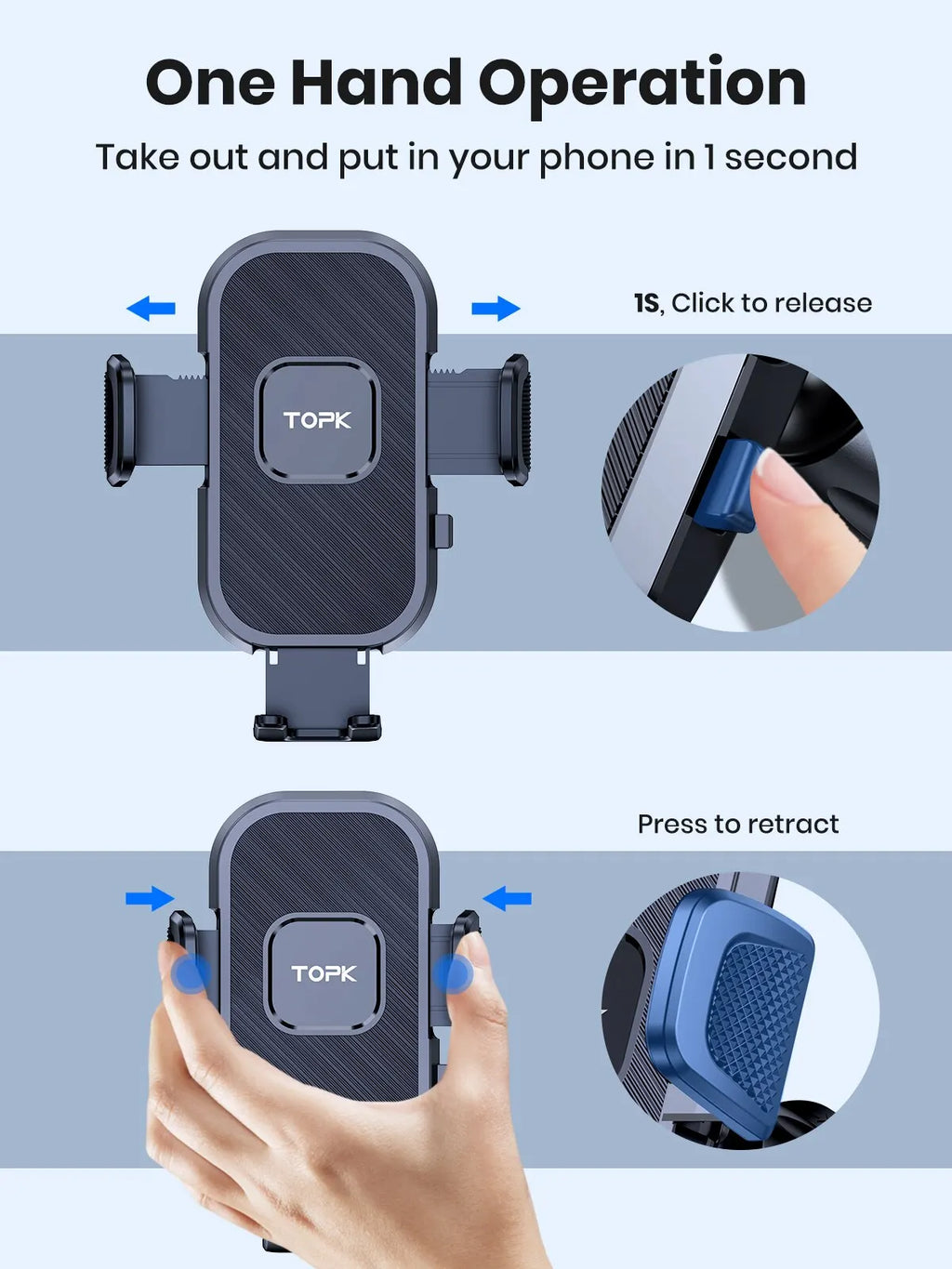 Soporte Universal para Celular de Carro Ajustable